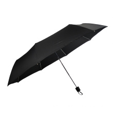 High quality aluminum windproof structure big size large 3folding umbrella with logo prints